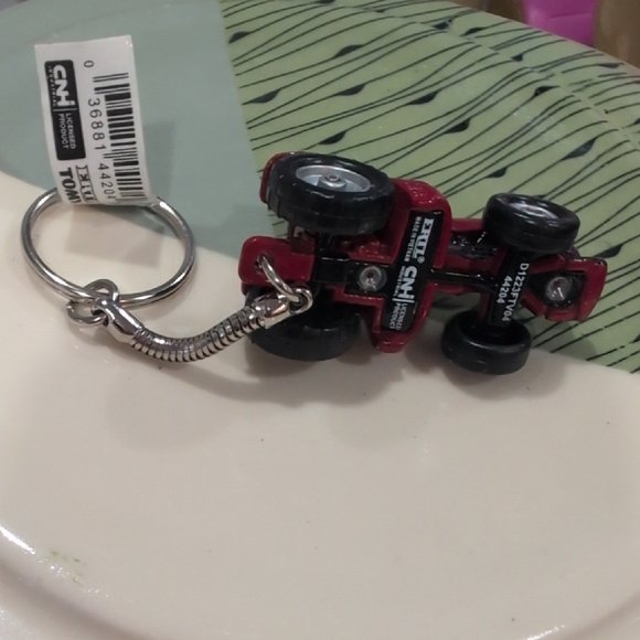 Red Toy Tractor Keychain - Picture 5 of 6
